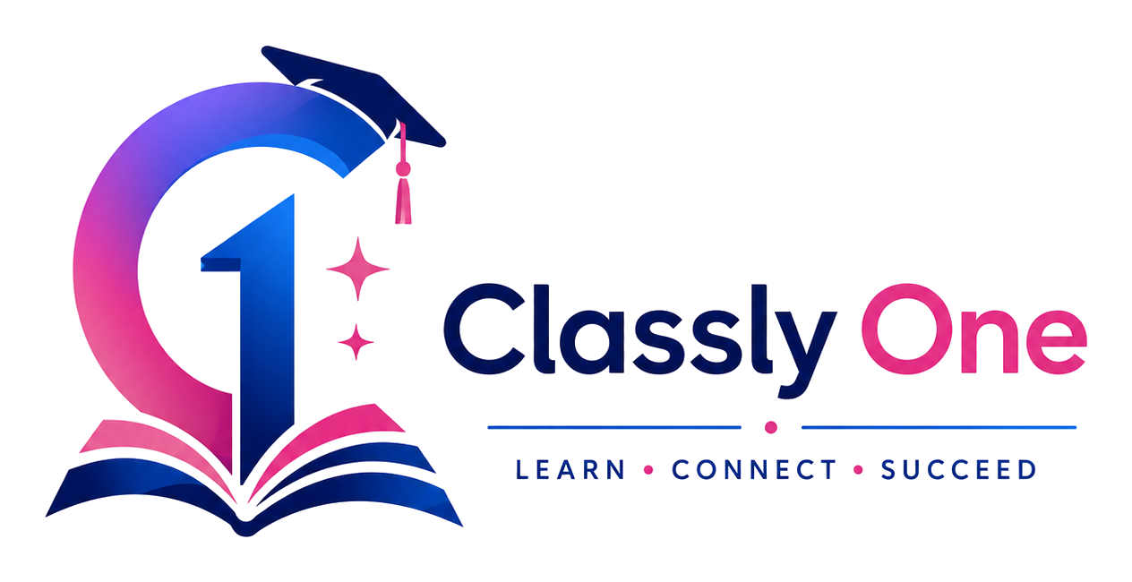 ClasslyOne online tutoring logo for USA and Canada students